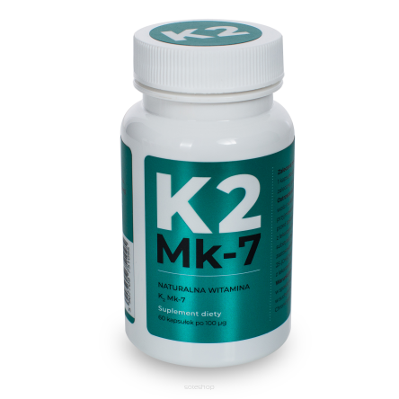 Witamina K2 mk7 100 mcg - 60 kaps.