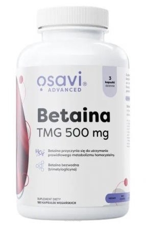 Betaina  TMG 500mg   180 kaps,